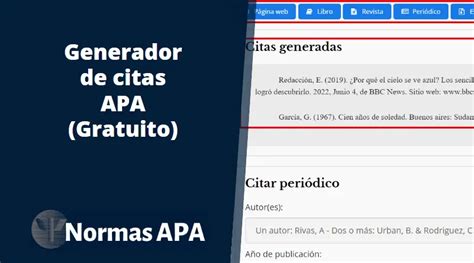 generador de citar en apa|Generador de citas gratuito: APA, MLA y estilo Chicago